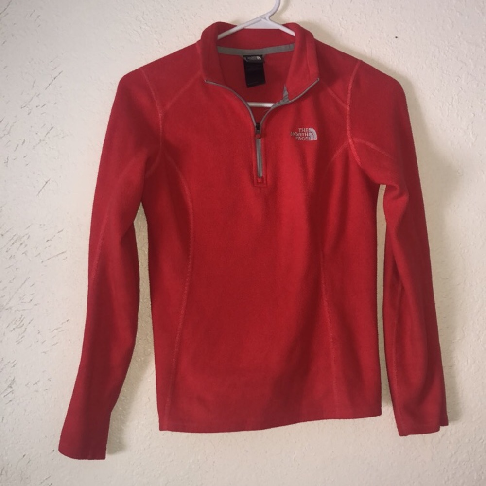 Coral North Face Fleece